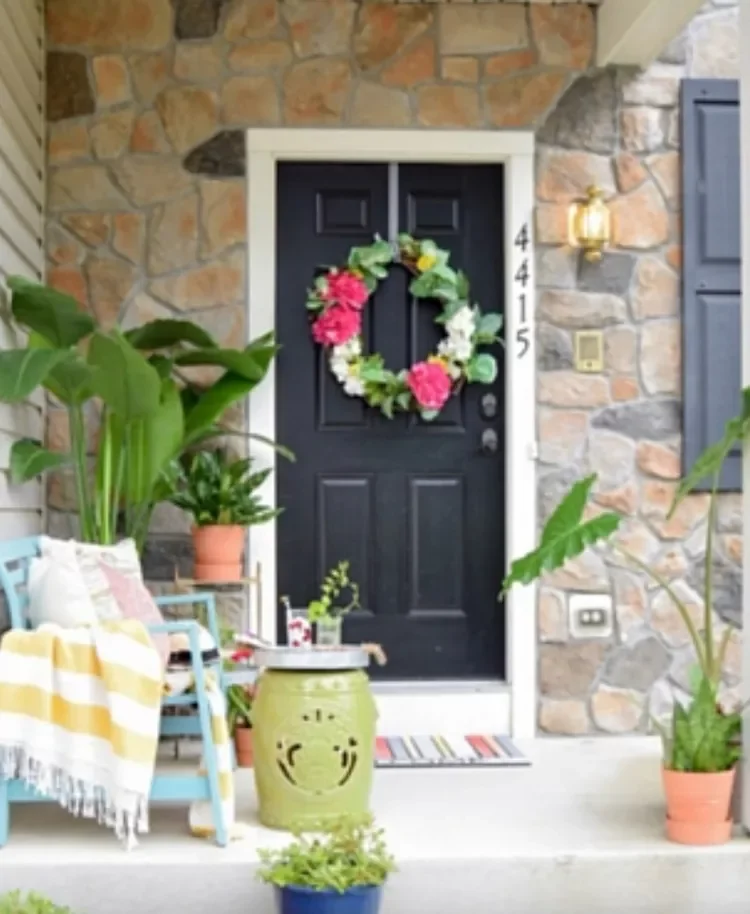 47 Stunning Small Front Porch Ideas That Transform Your Home's Curb Appeal 35 Add a Tropical Feel