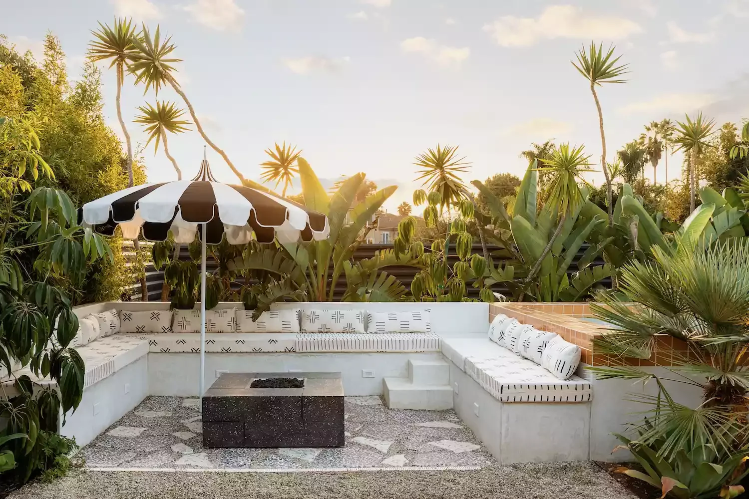 54 Small Patio Ideas That Will Transform Your Outdoor Space Add a U-Shaped Banquette