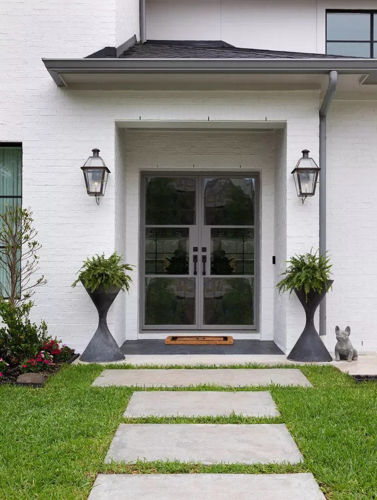 39 Stunning Front Door Decor Ideas to Welcome Every Season Add a Watchdog