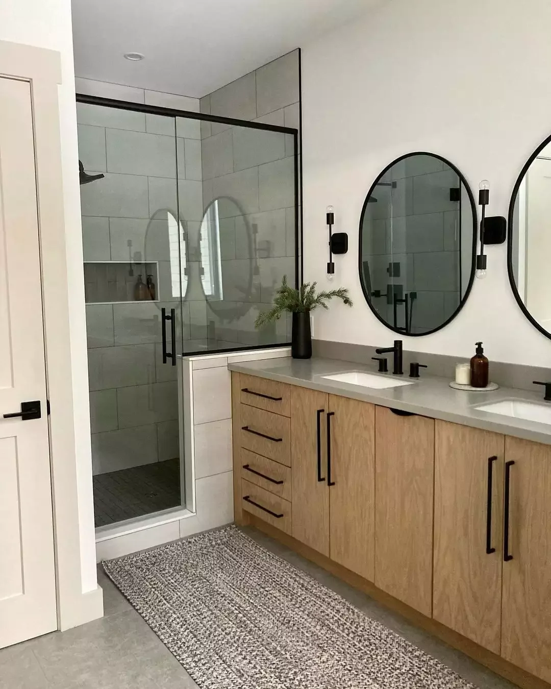23 Brilliant Bathroom Rug Ideas That Will Transform Your Space 15 Add a Woven Rug for Texture
