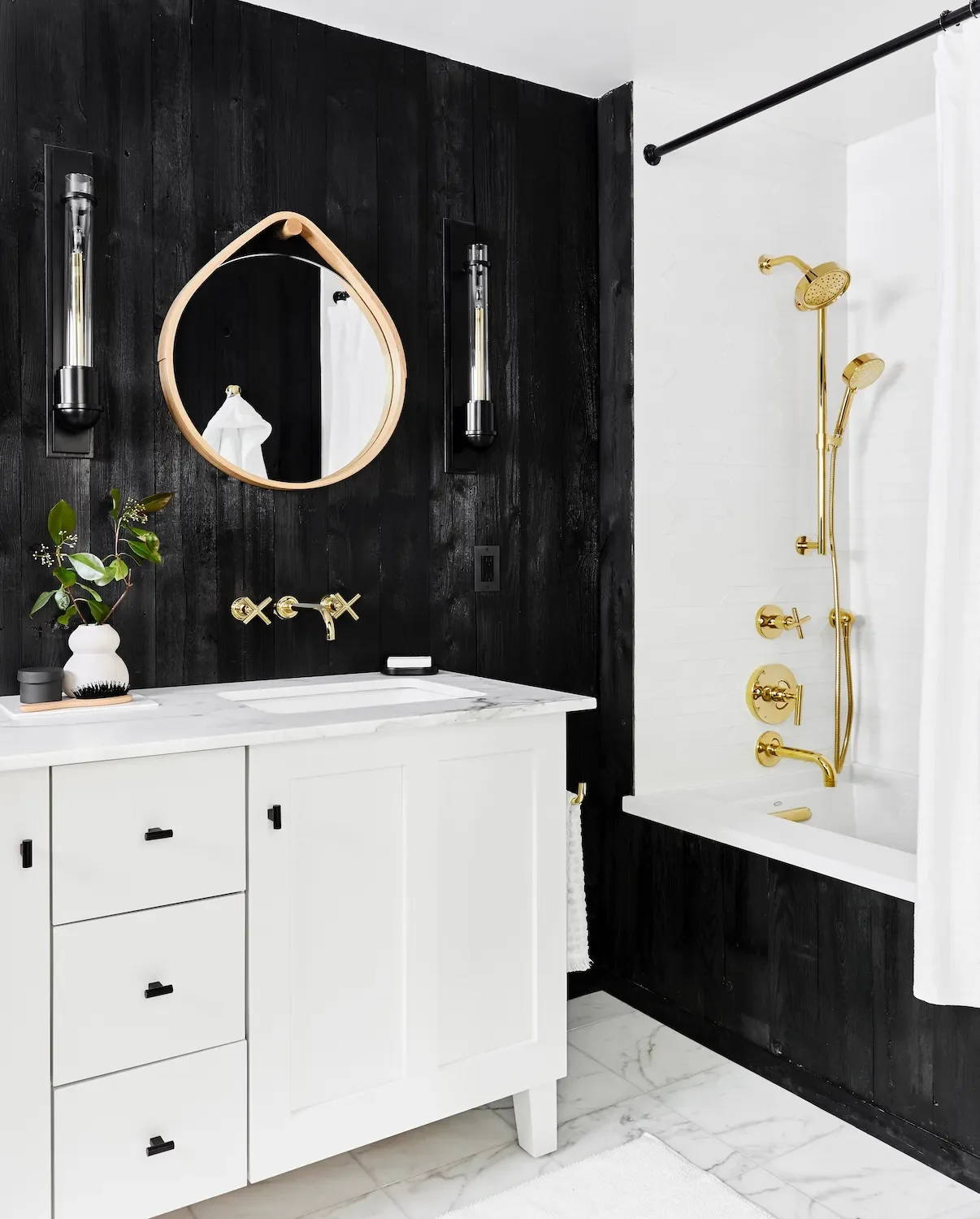 26 Beautiful Bathtub Tile Ideas That'll Transform Your Shower-Tub Into a Designer Masterpiece 16 Add a Zigzag Pattern