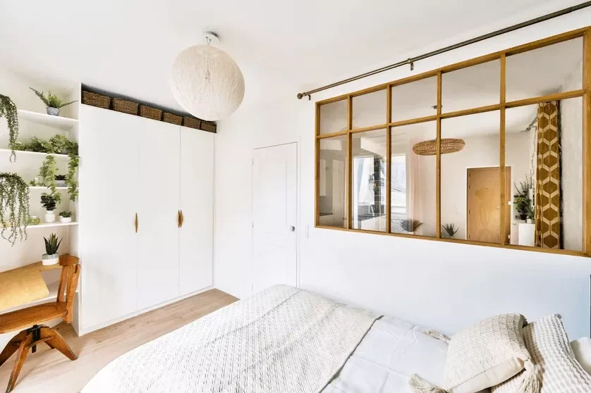 52 Clever Small Bedroom Ideas That Maximize Every Square Inch 26 Add an Interior Window