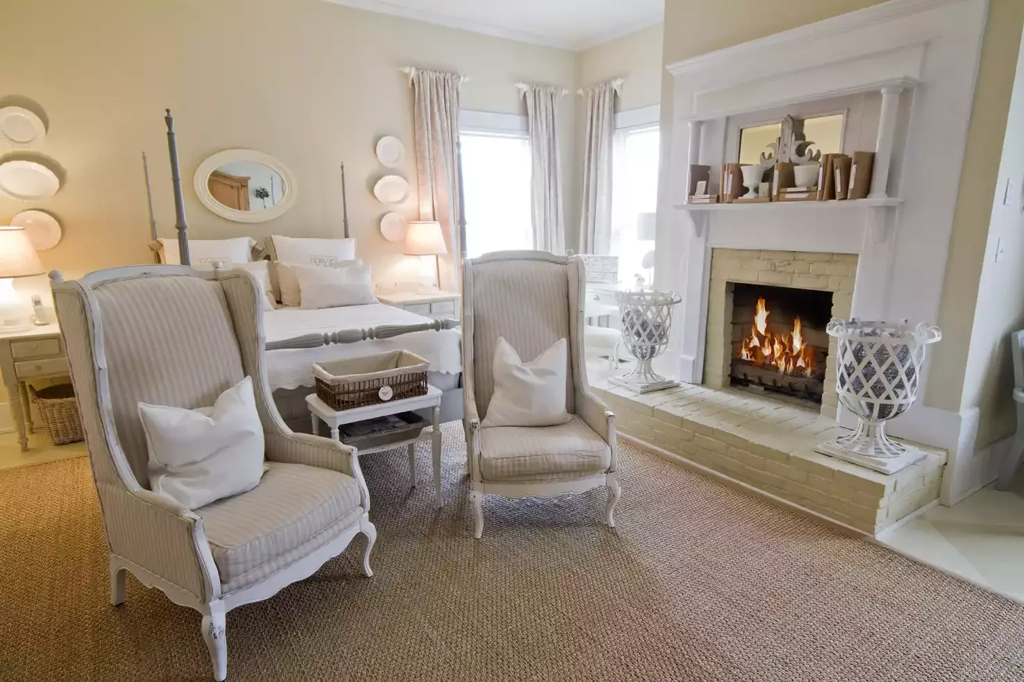 55 Stunning Bedroom Fireplace Ideas That Will Transform Your Sleep Sanctuary 38 Add an Overmantel