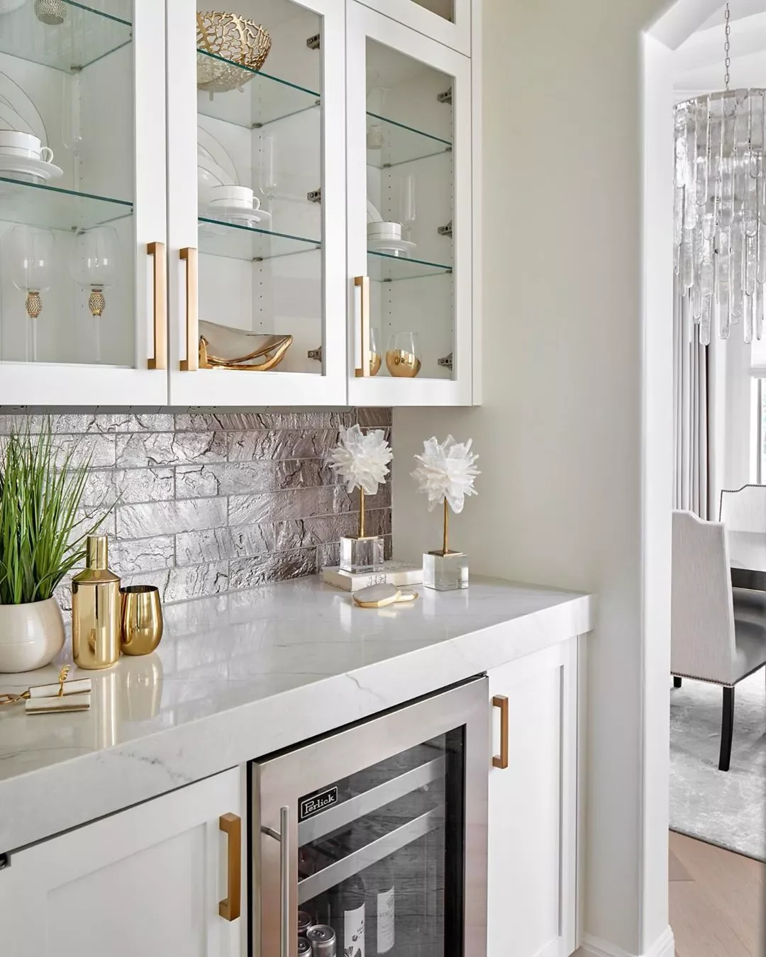 75 Stunning Home Bar Ideas to Transform Your Space Into an Entertainment Haven 38 Add in Metallic Elements