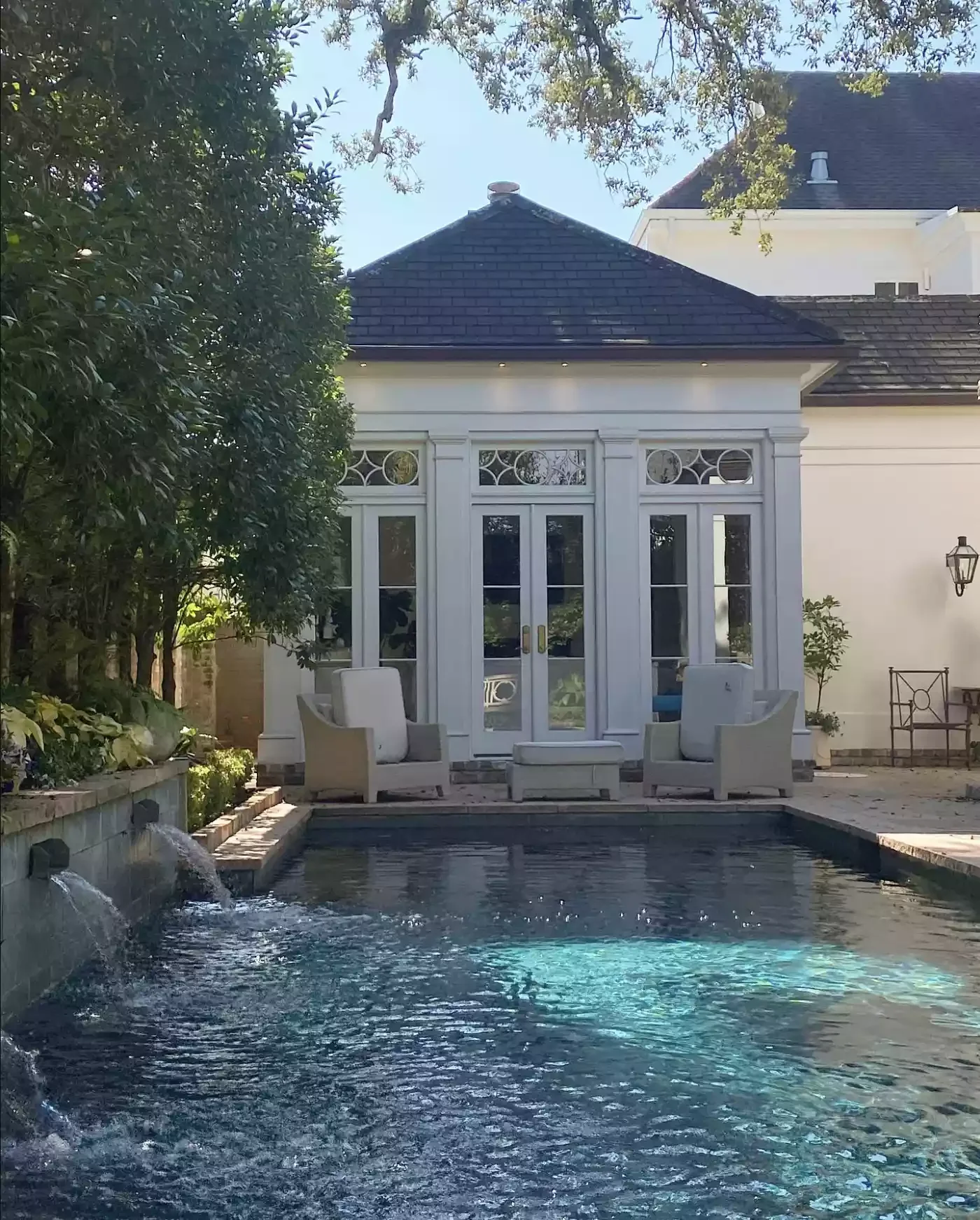 21 Creative Ways to Add Shade Around Your Pool Area 4 Add on a Sunroom