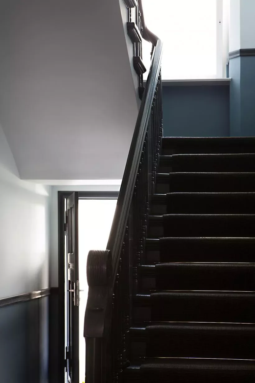 20 Bold Black Staircase Ideas That Will Transform Your Home 20 All-Black Staircase