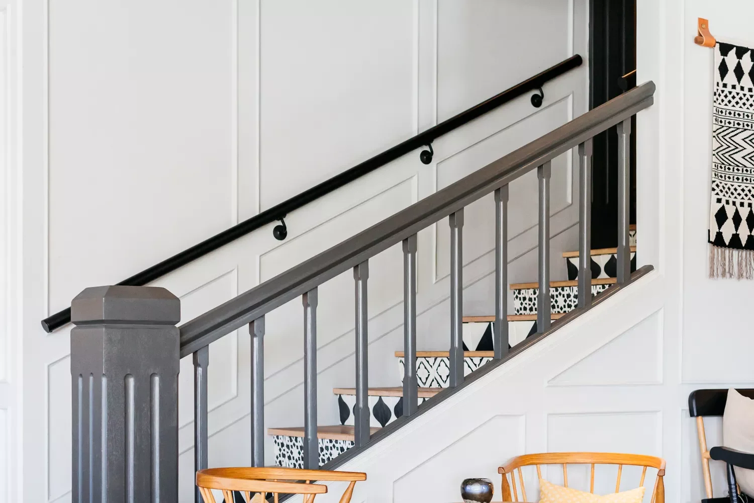 32 Staircase Design Ideas That Transformed Homes This Year Alternate Stair Riser Patterns