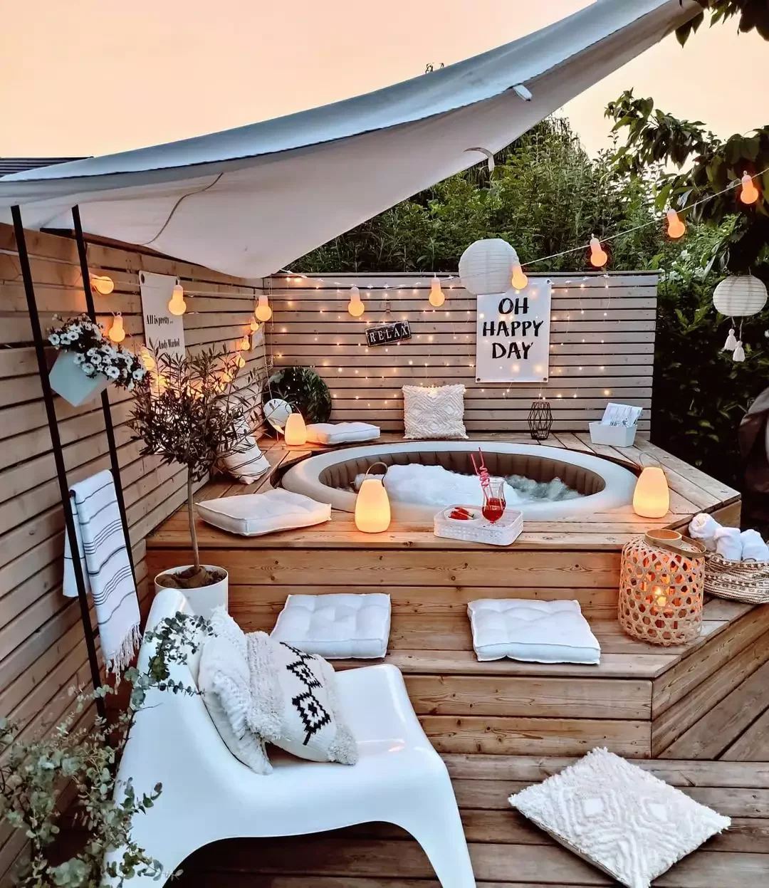 20 Budget-Friendly Backyard Designs That Ditch the Grass (and All That Maintenance) 20 An Affordable Hot Tub Deck