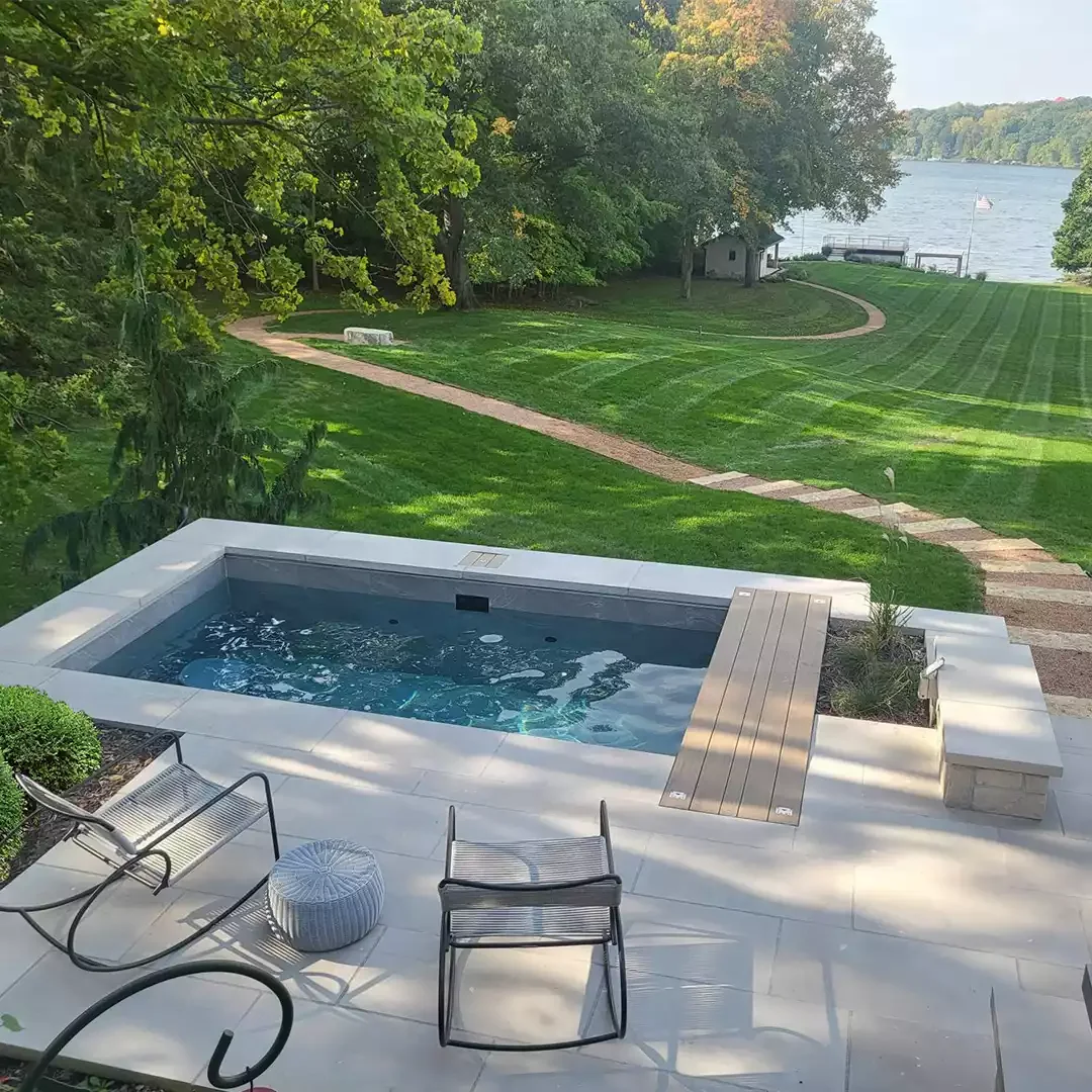 50 Semi-Inground Pool Designs That Transform Any Backyard Into Your Personal Paradise An Elegant Semi-Inground Pool