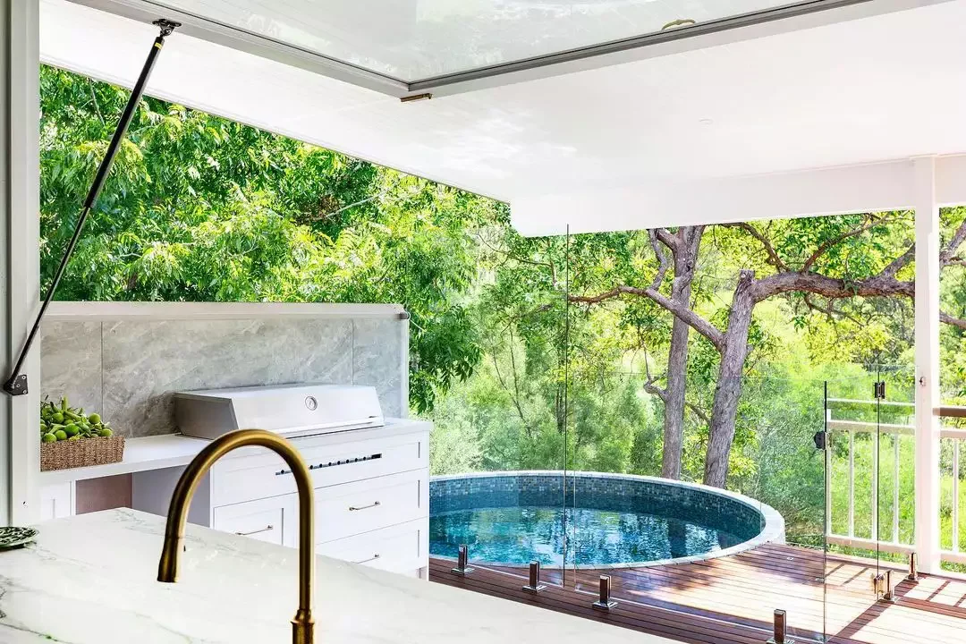 50 Semi-Inground Pool Designs That Transform Any Backyard Into Your Personal Paradise An Unexpected Spot for a Pool