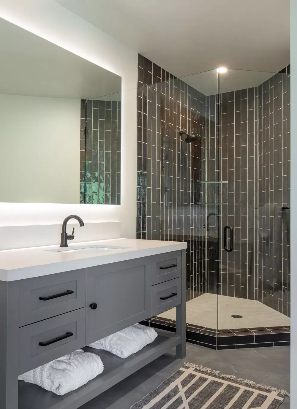 102 Stunning Bathroom Design Ideas That Will Transform Your Space Angled Corner Shower