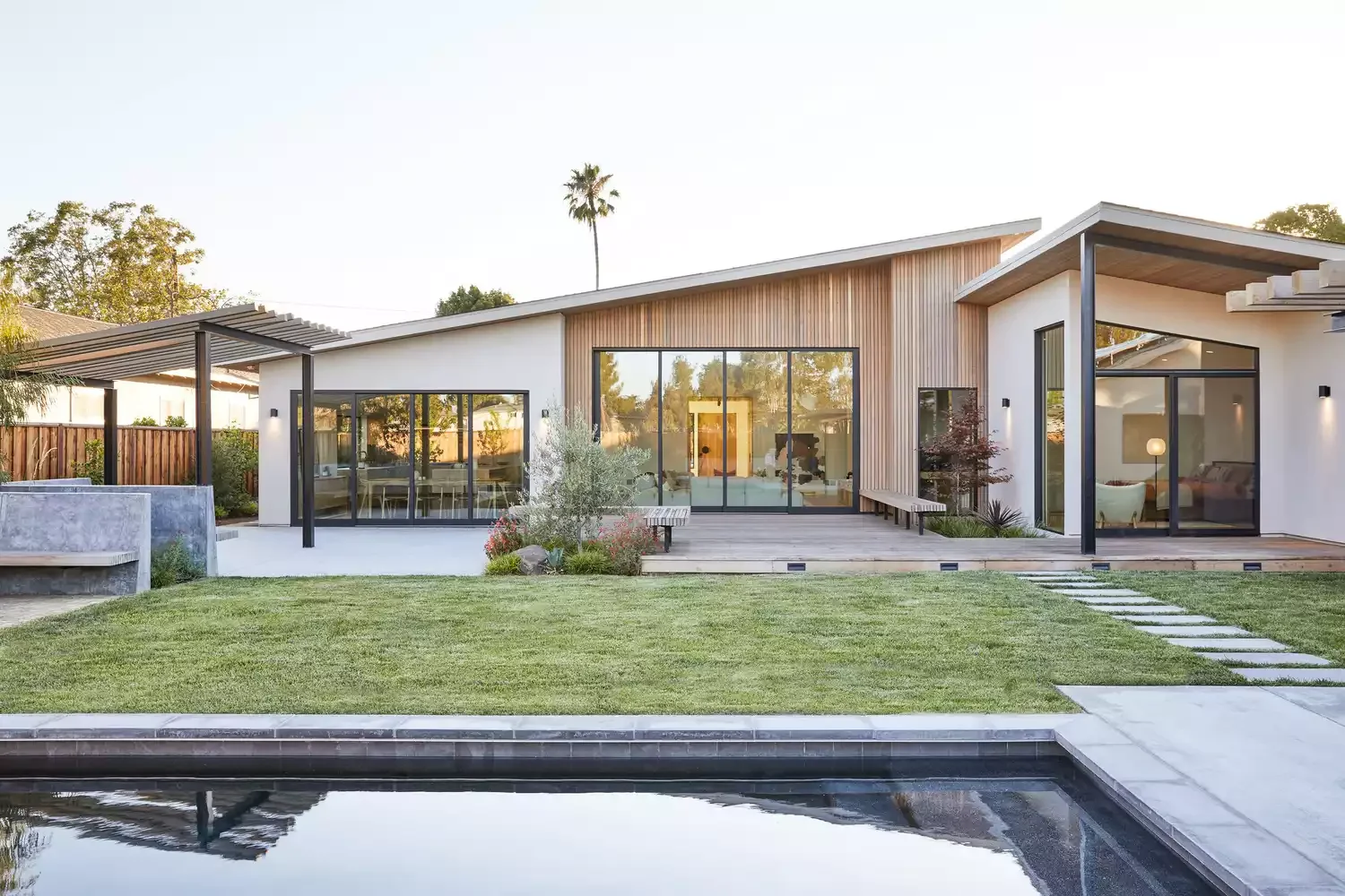 20 Stunning Modern Pergola Designs That'll Transform Your Outdoor Living Space 18 Angled Pergola Roof
