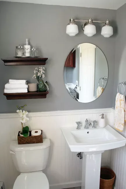 20 Creative Ways to Transform Your Bathroom with Beadboard 9 Apply It to a Powder Room