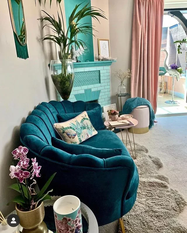36 Stunning Painted Fireplace Ideas to Transform Your Living Space 2 Aqua Painted Fireplace