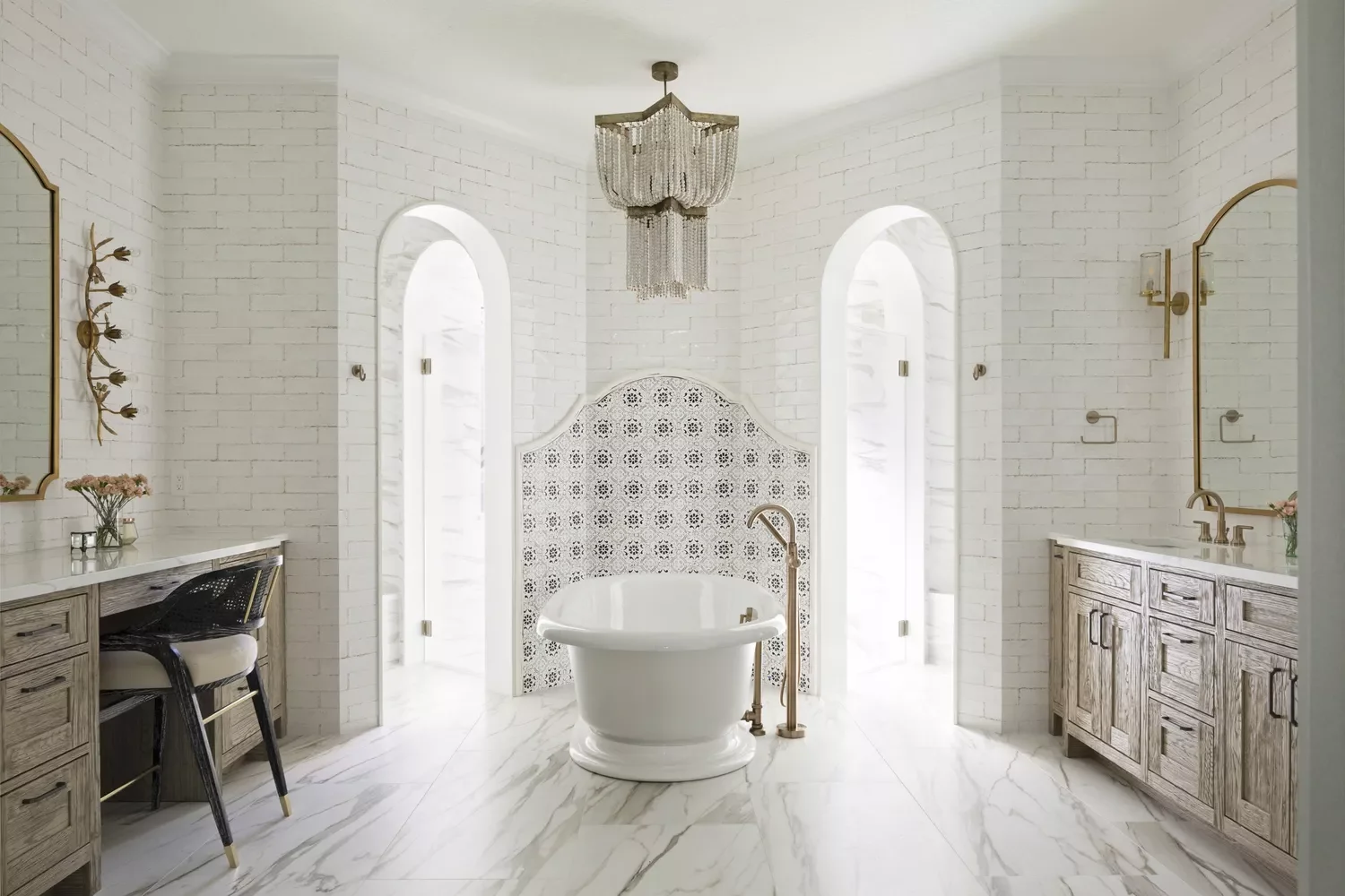 45 Sophisticated Bathroom Designs That Transform Your Home Into a Luxury Retreat 23 Arches