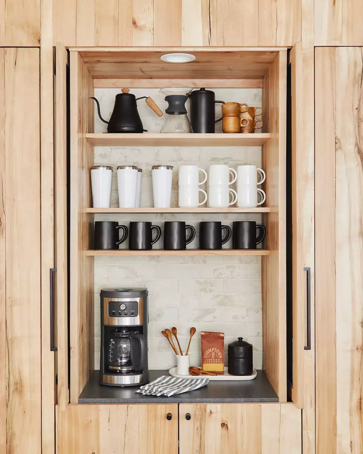 60 Smart Kitchen Cabinet Organization Ideas That Will Transform Your Space Arrange a Hot Drinks Spot