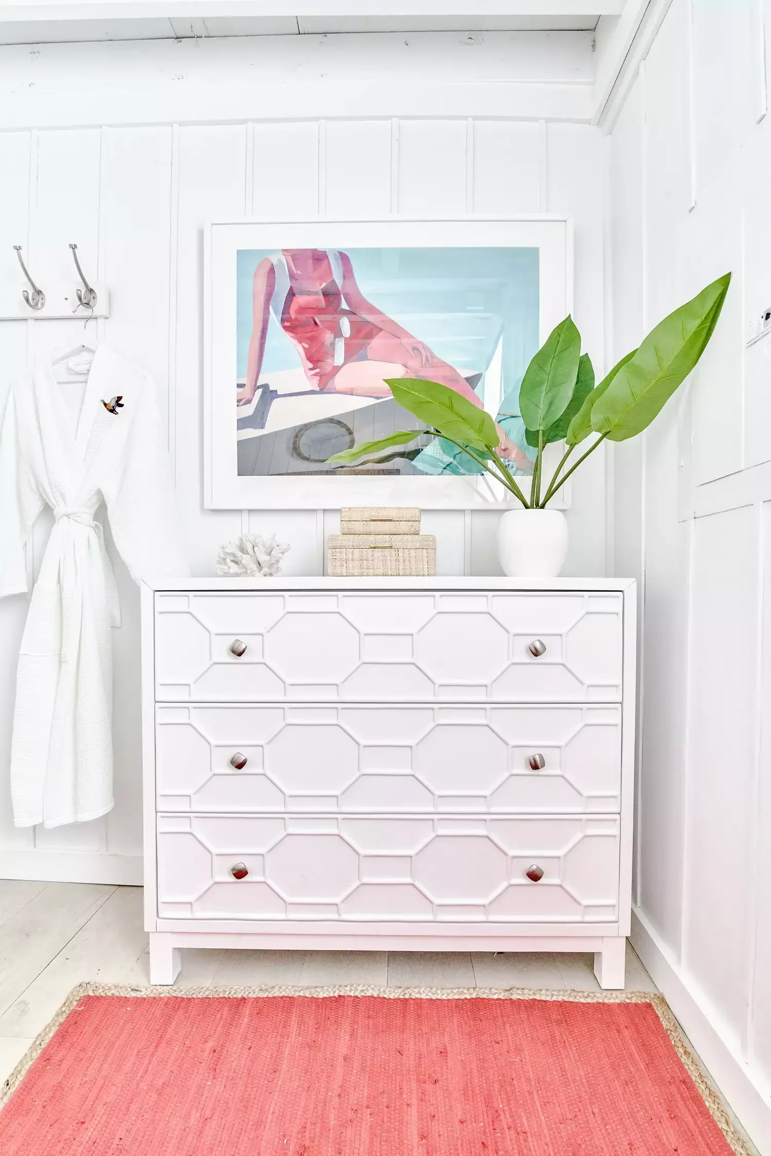 36 Beautiful Dresser Styling Ideas That Will Transform Your Bedroom 12 Arrange a Set of Decorative Boxes for Storage