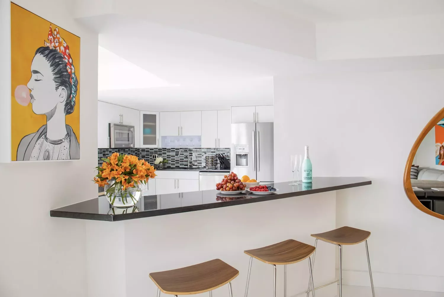 27 Kitchen Bar Ideas That Create the Perfect Entertainment Space Asymmetrical Bar Counter