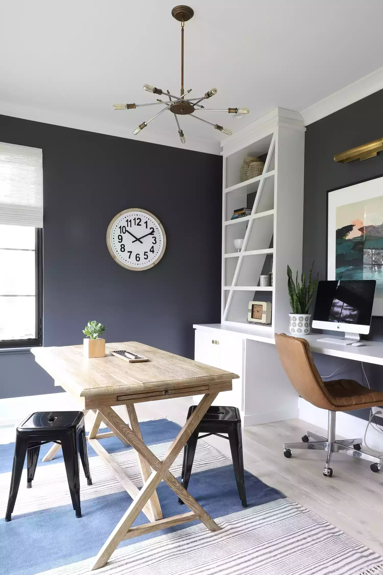 25 Creative Home Office Storage Solutions to Transform Your Workspace Asymmetrical Shelving
