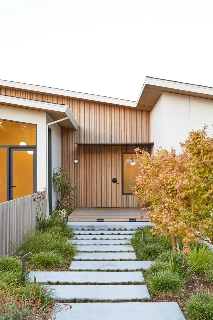 30 Front Walkway Ideas That Will Transform Your Home's First Impression Asymmetrical Walkway
