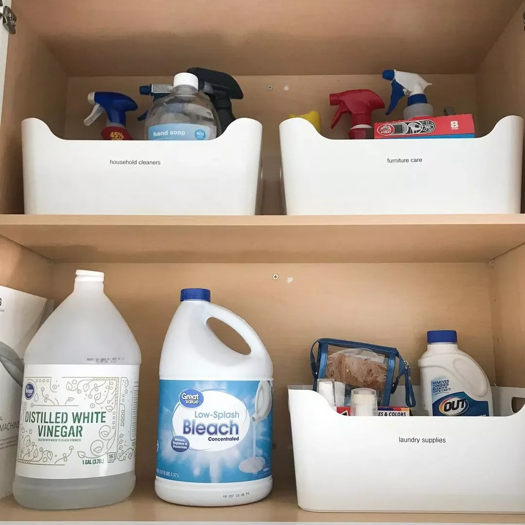 12 Brilliant Ways to Organize Your Laundry Detergent Like a Pro Avoid Detergent Stains With Plastic Bins