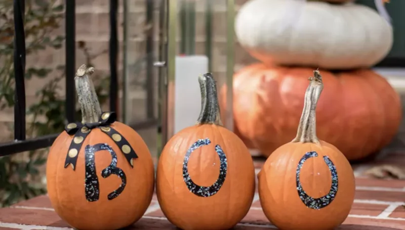 90 Creative Halloween Pumpkin Decorating Ideas to Try This Season 19 BOO Pumpkin