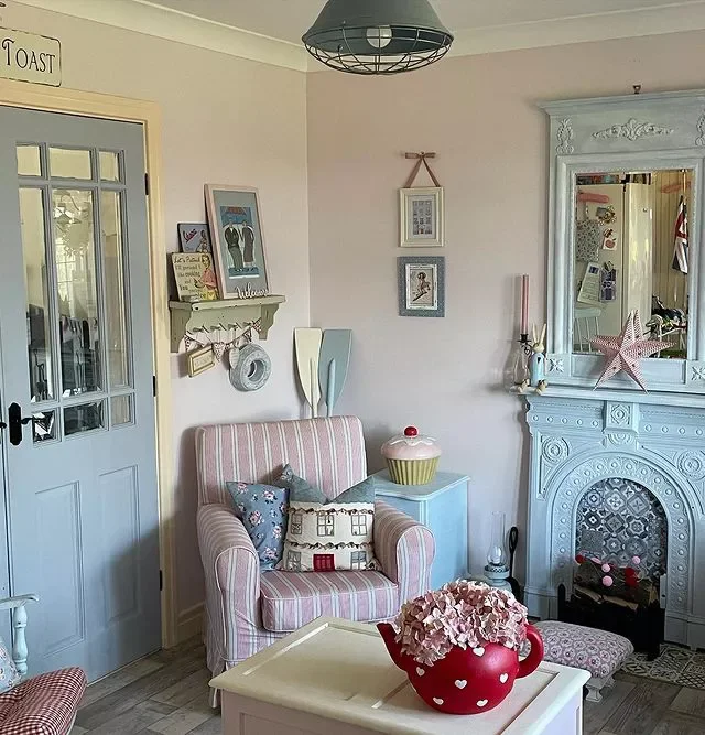 36 Stunning Painted Fireplace Ideas to Transform Your Living Space 6 Baby Blue Painted Fireplace