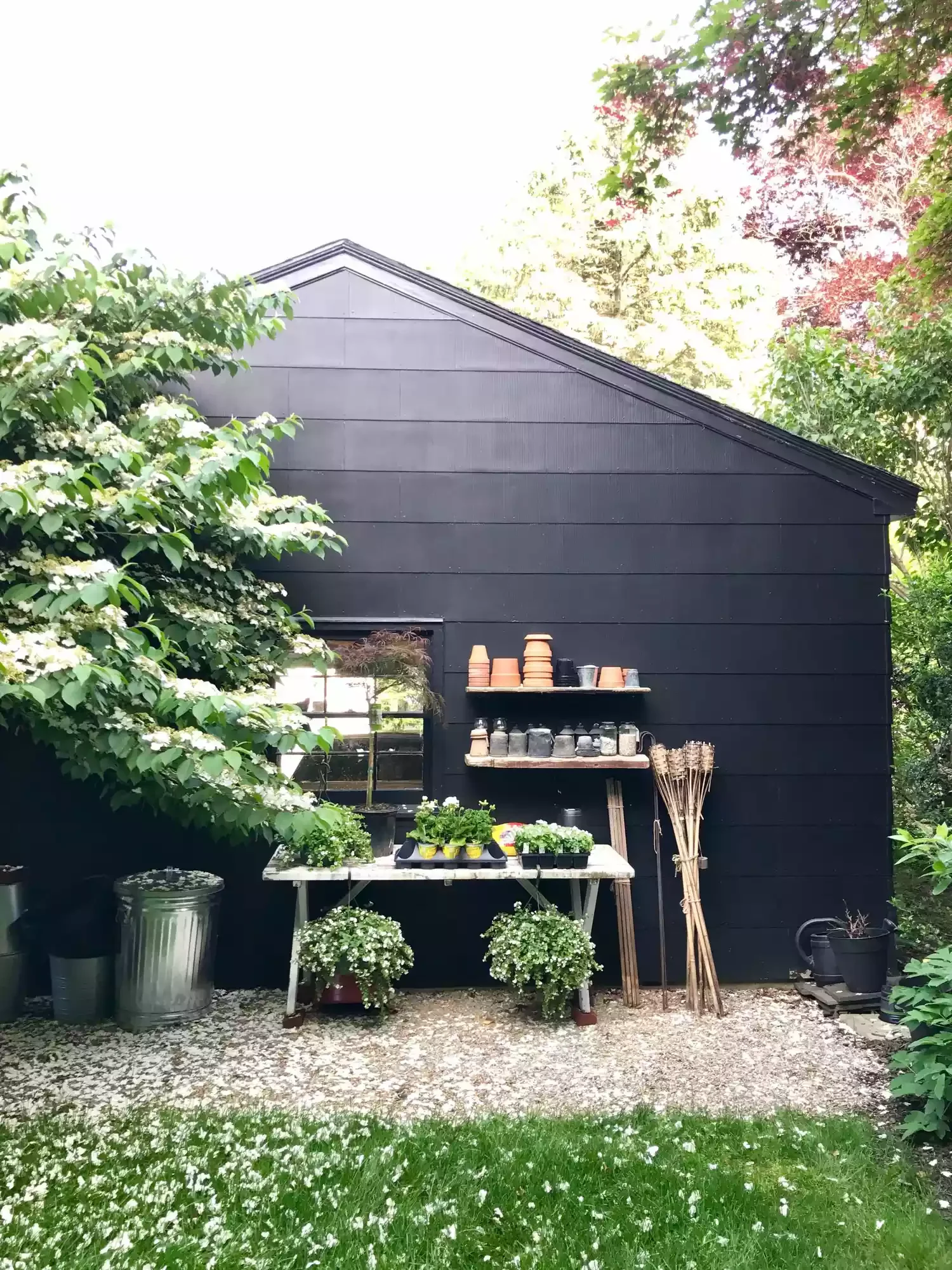 57 Stunning Backyard Transformation Ideas to Create Your Perfect Outdoor Retreat Backyard Potting Station