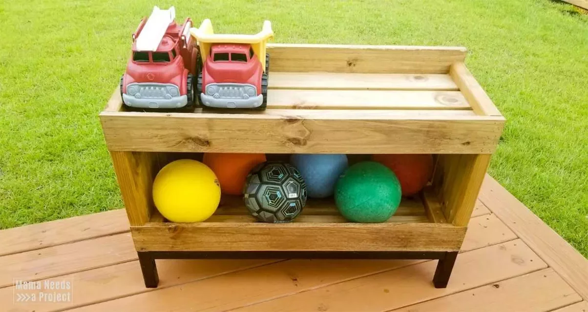 20 Creative DIY Outdoor Storage Solutions for Your Home Backyard Toy Storage Shelf
