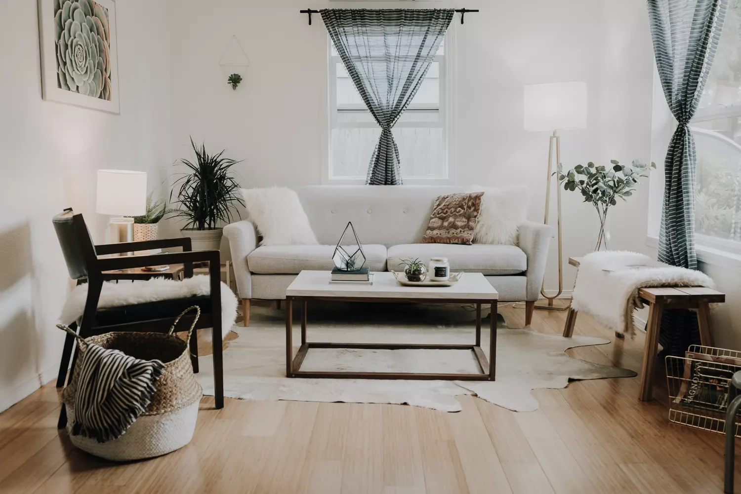 40 Smart Small Apartment Living Room Ideas That Maximize Your Space and Style 40 Balance Hard and Soft