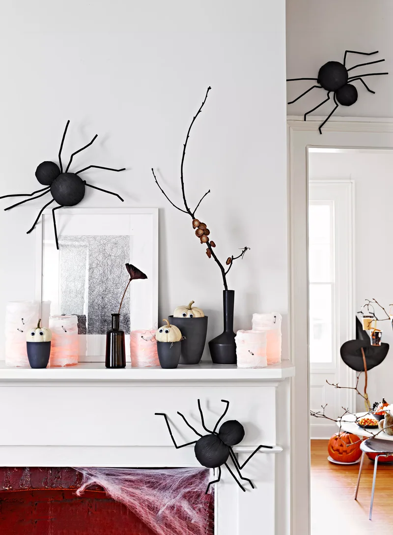 48 Fall Mantel Decorating Ideas For Seasonal Style 43 Balance Stylish with Spooky