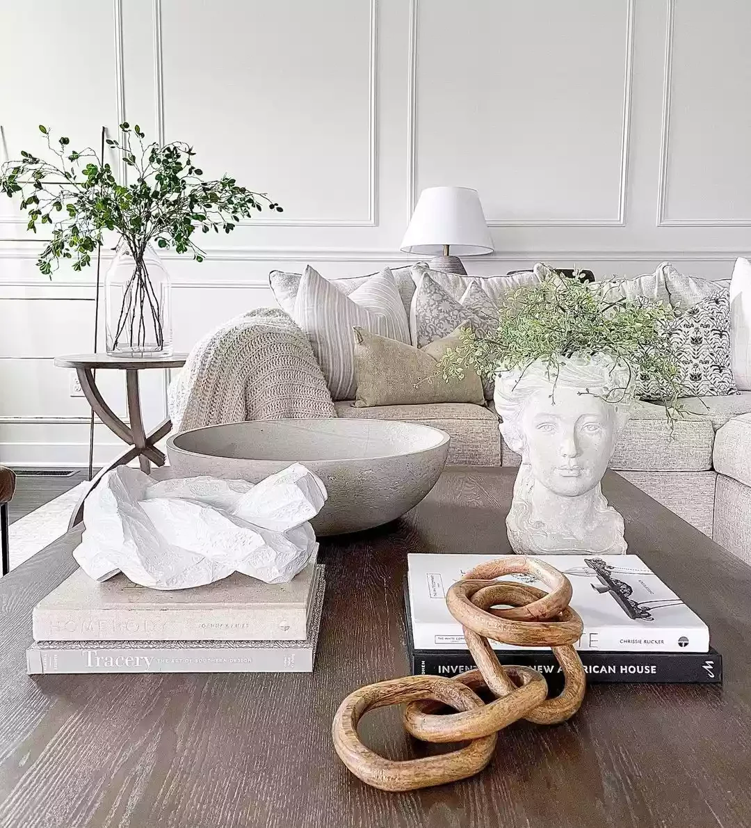 30 Stunning Coffee Table Styling Ideas That Transform Your Living Space 4 Balance a Large Coffee Table