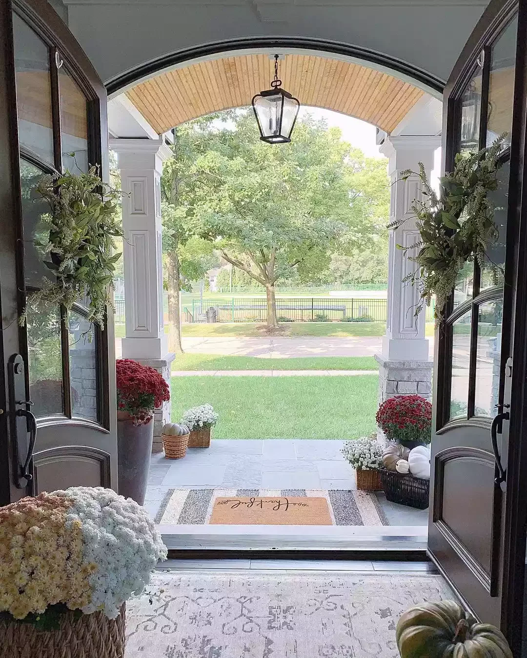 41 Beautiful Fall Outdoor Decorating Ideas to Transform Your Space This Season 39 Basket Up Your Favorite Fall Items