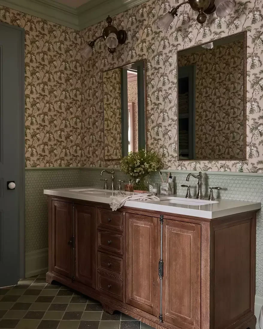 36 Beautiful Wainscoting Ideas to Transform Your Home's Style 33 Bathroom Tile Wainscoting
