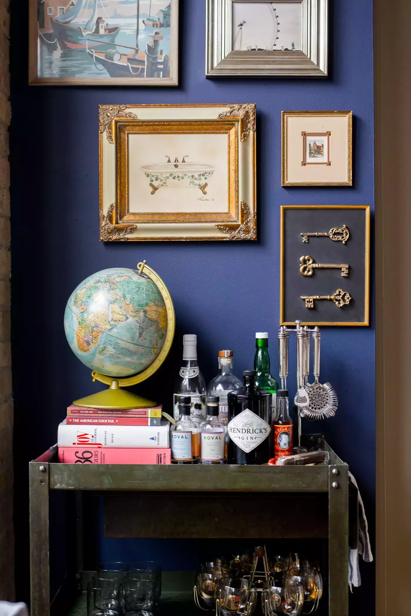 33 Stylish Bar Cart Ideas That'll Transform Your Home Entertainment Game 14 Be Blue
