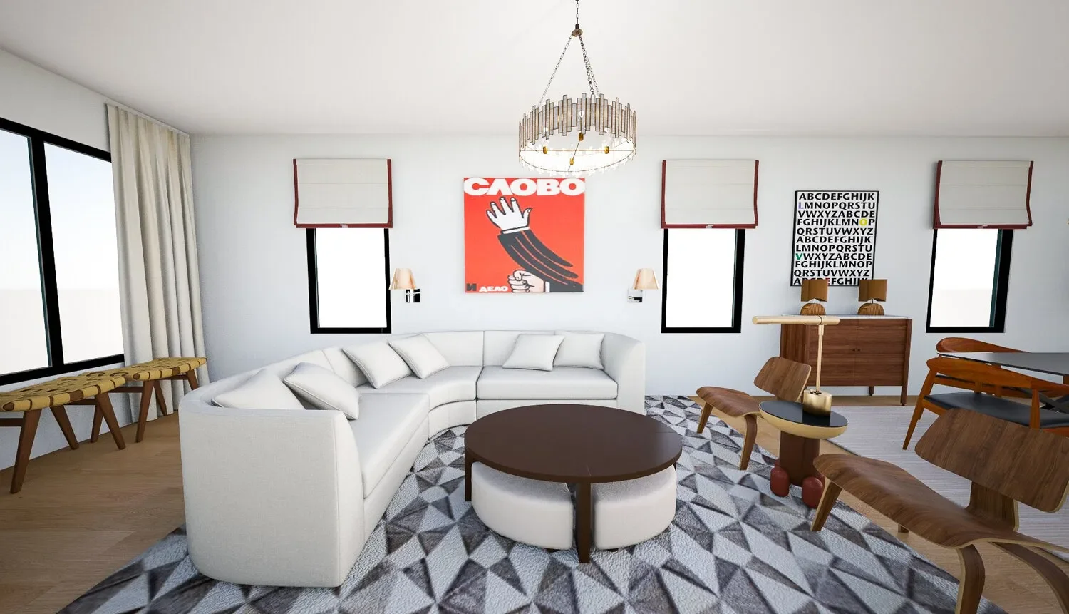 30 Statement-Making Living Room Wall Art Ideas That Transform Your Space 26 Be Playful