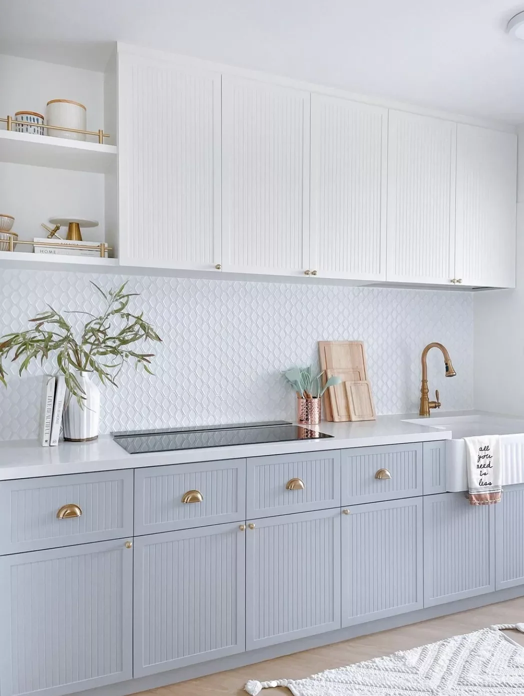 44 Beautiful Beadboard Kitchen Backsplash Ideas to Create Your Dream Cooking Space 11 Beadboard Cabinetry