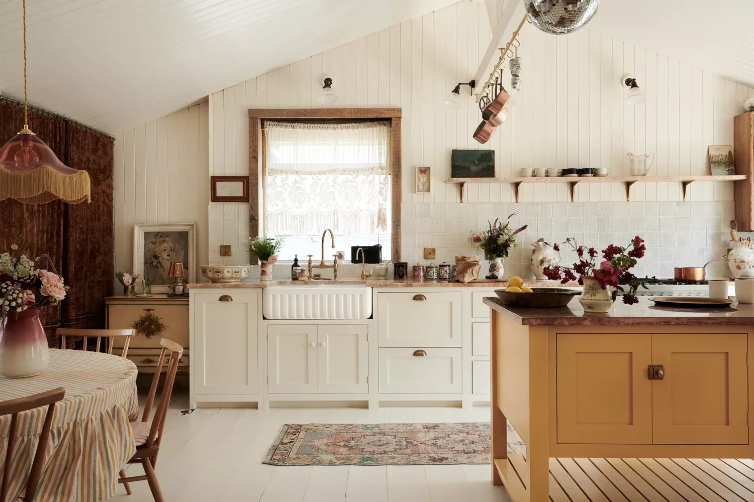 27 Stunning Vaulted Ceiling Ideas That Transform Kitchens Beadboard-Clad Ceilings