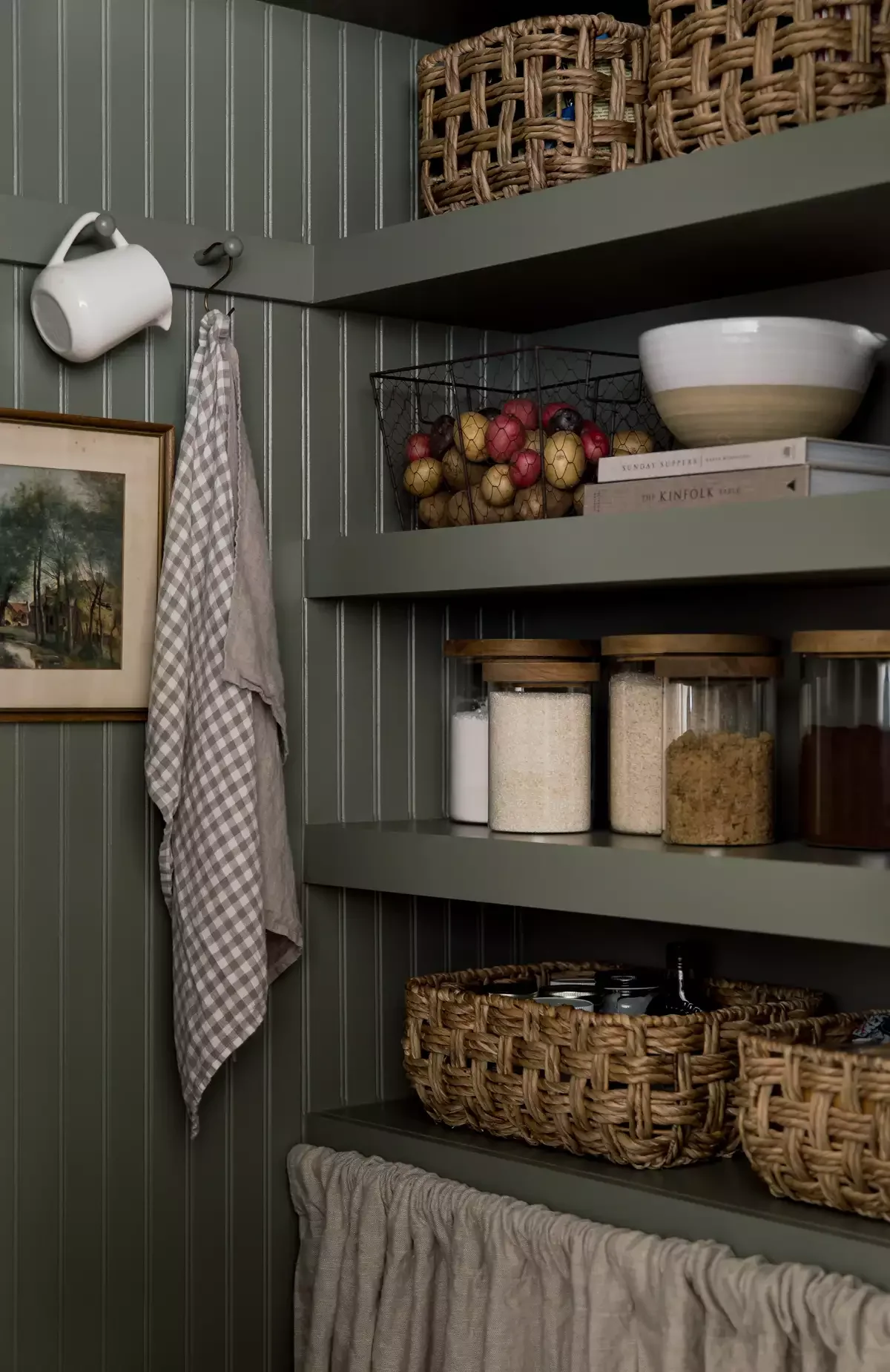 37 Corner Pantry Ideas to Transform Your Kitchen Storage Beadboard Walls