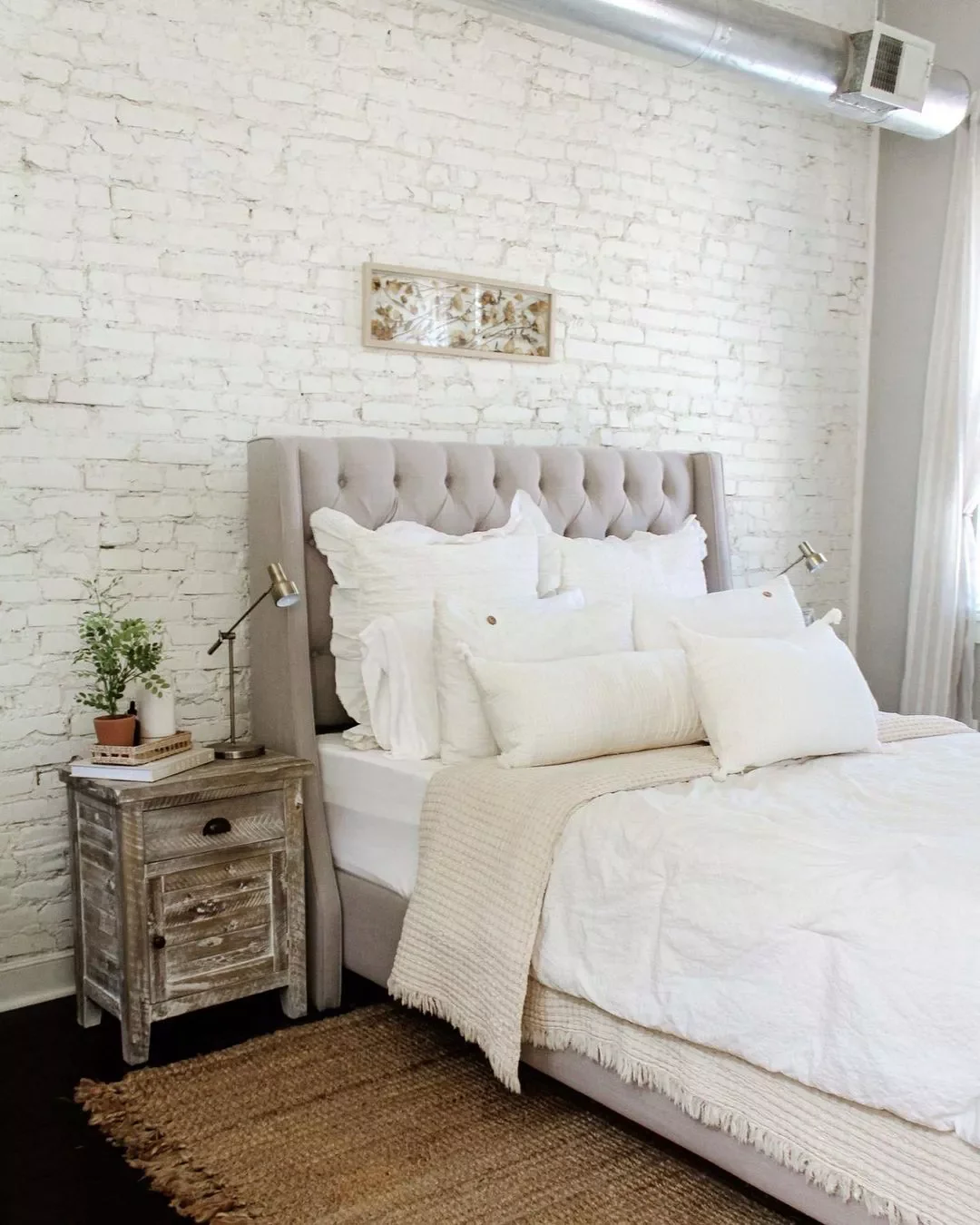 40 White Bedroom Ideas That Will Transform Your Space Into a Stunning Retreat 14 Bedroom With White Brick Accent Wall
