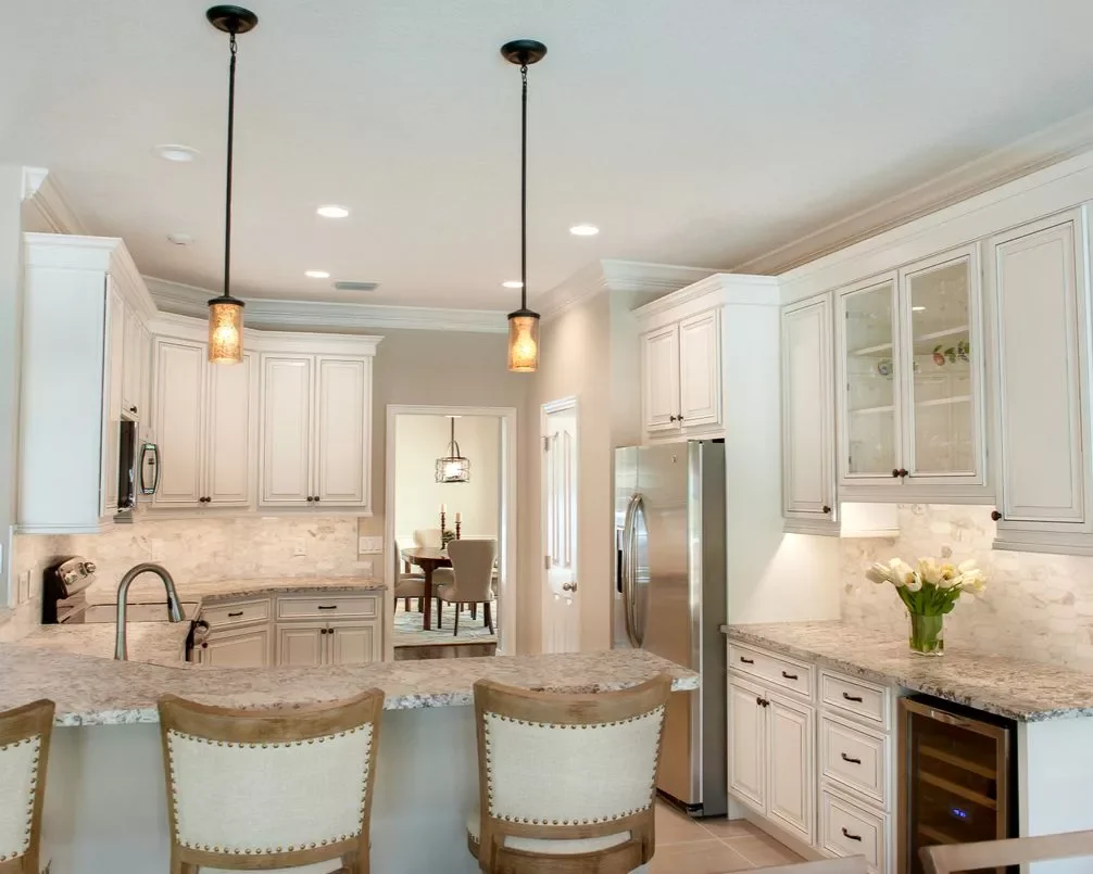 37 Stunning Backsplash Ideas That Make White Cabinets and Granite Countertops Shine Beige Palette