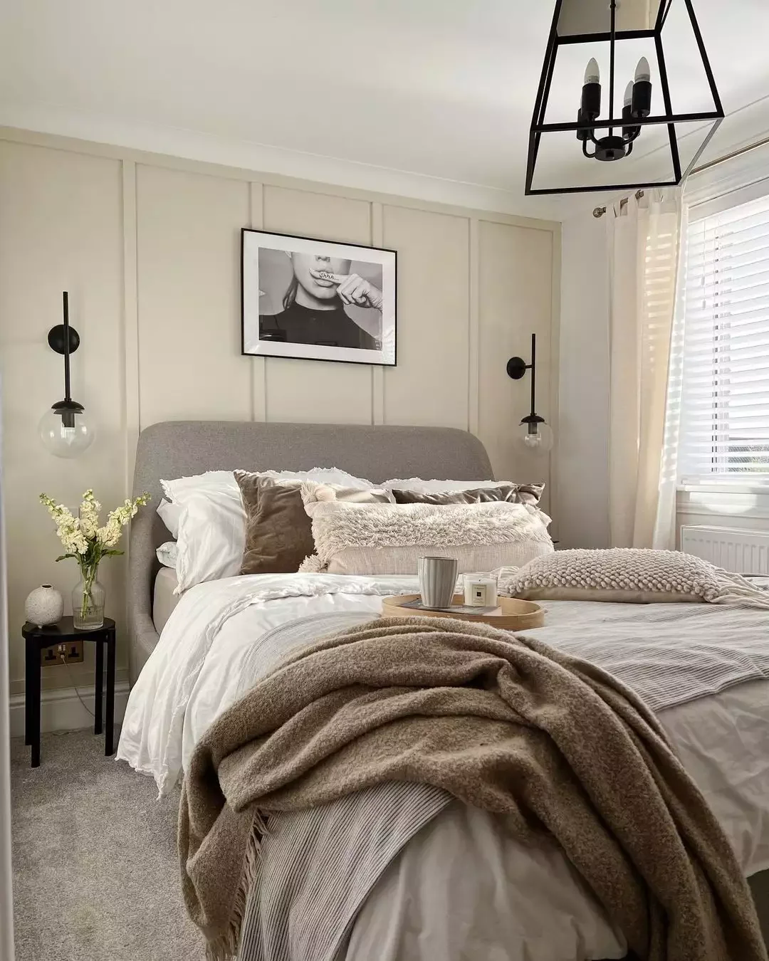 33 Stylish Beige Bedroom Ideas That Will Transform Your Space 18 Beige Wall Panels