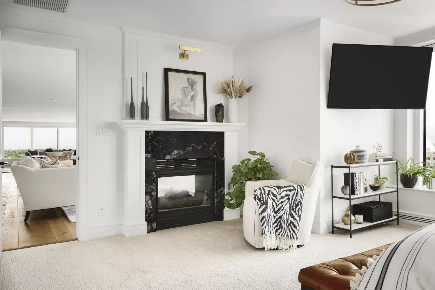 33 Stylish Beige Bedroom Ideas That Will Transform Your Space 6 Beige With Black and White