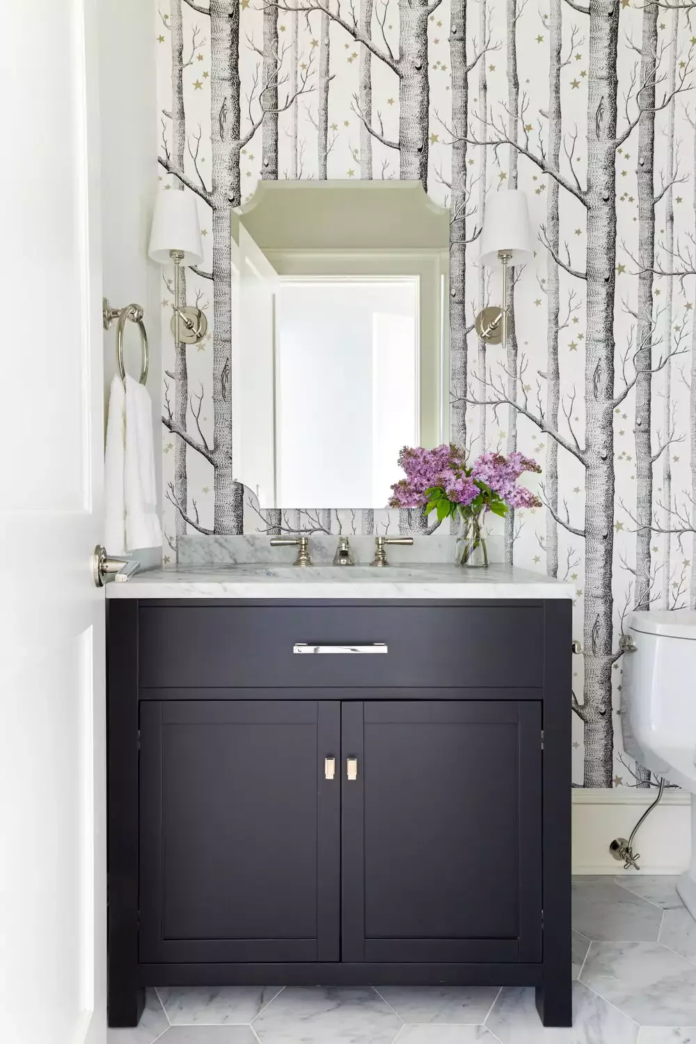 39 Stunning Bathroom Wallpaper Ideas That Will Transform Your Space 34 Birch Tree Wallpaper