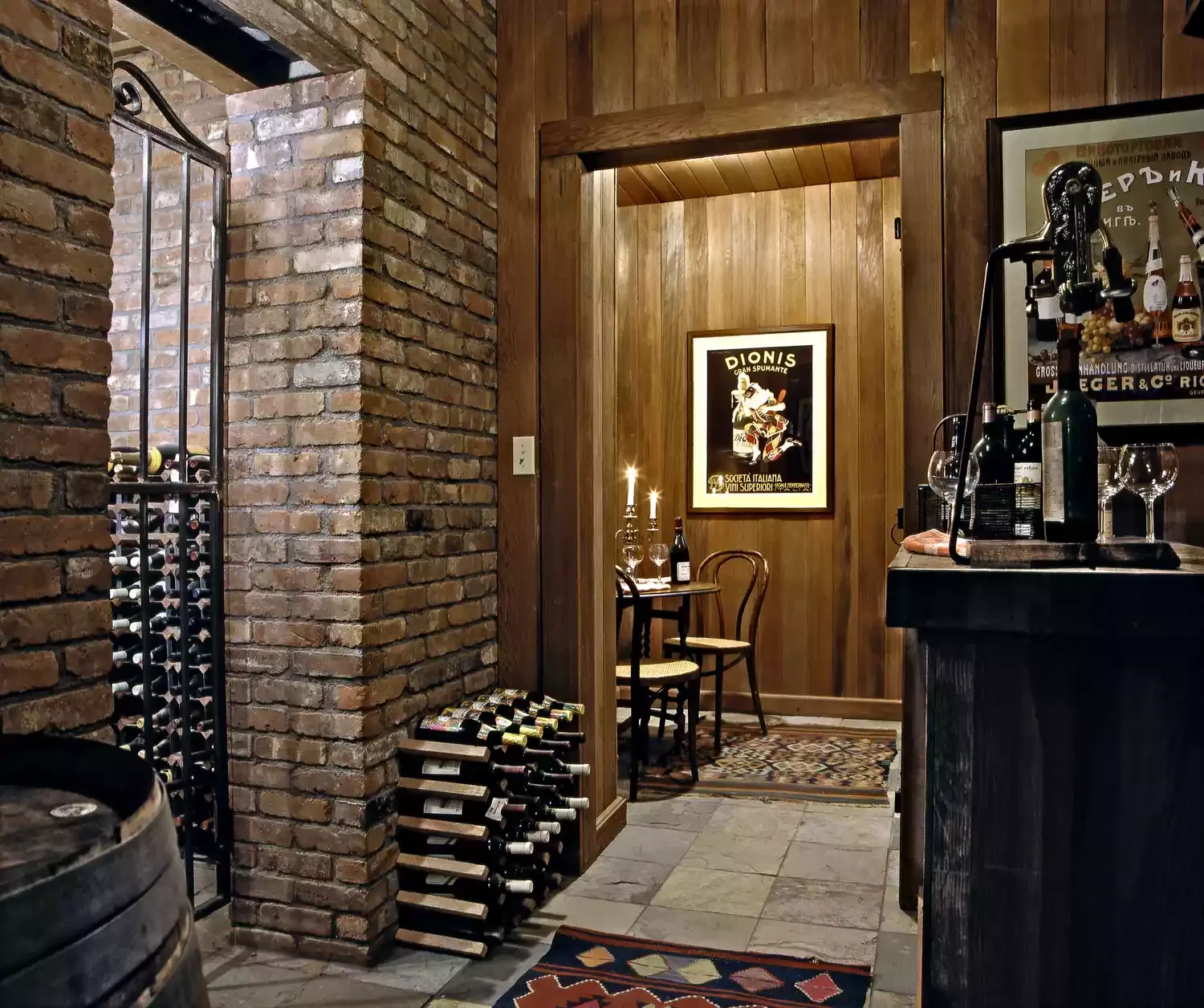 32 Stunning Wine Storage Ideas That Will Transform Your Home Bistro-Style Wine Cellar