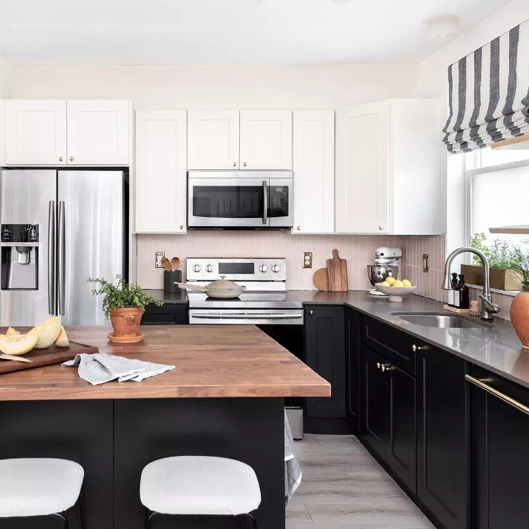 64 Stunning Kitchen Cabinet Ideas to Transform Your Space Black Base Cabinetry