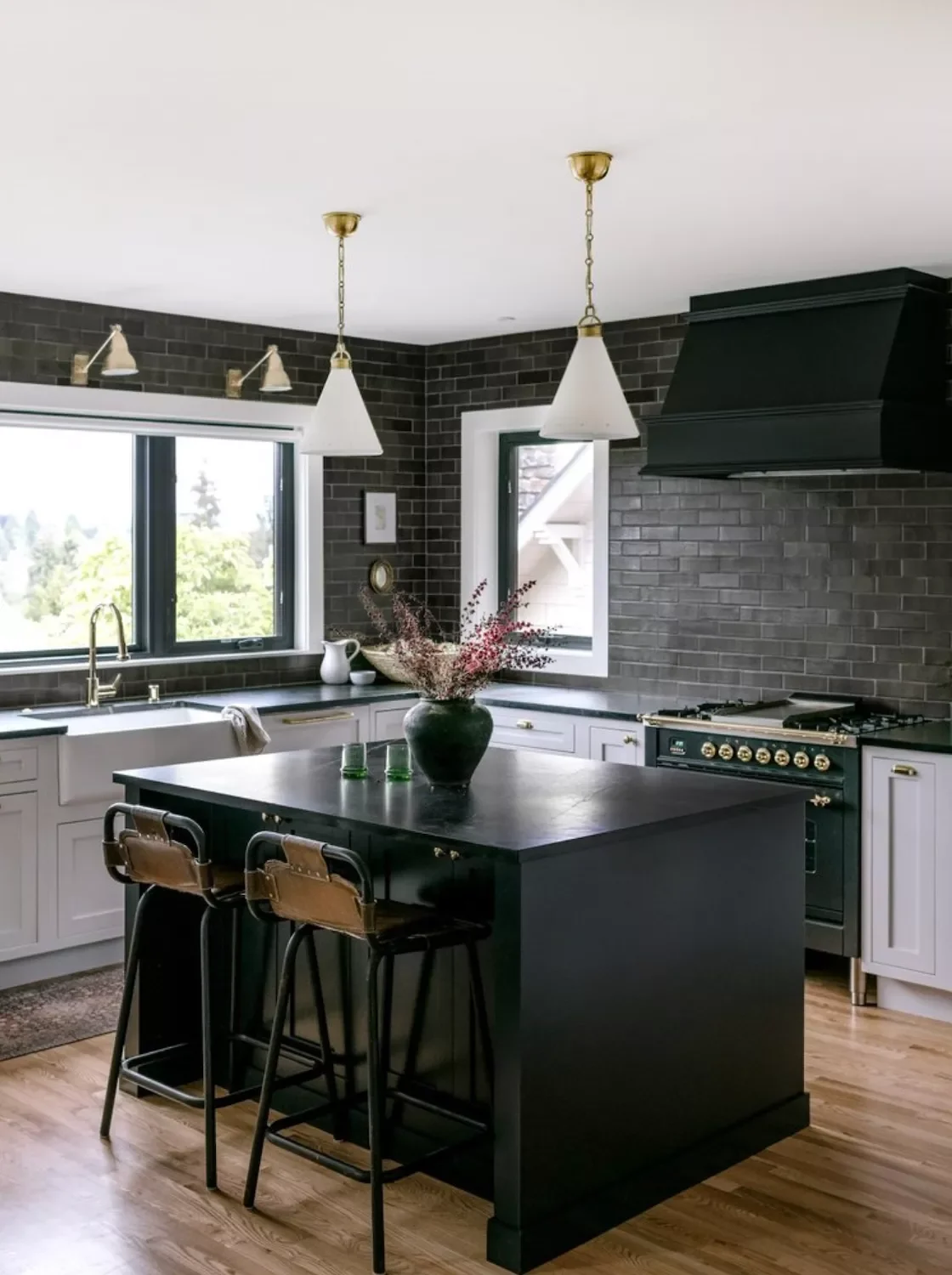 21 Moody Kitchen Designs That Will Transform Your Space Black Kitchen Island