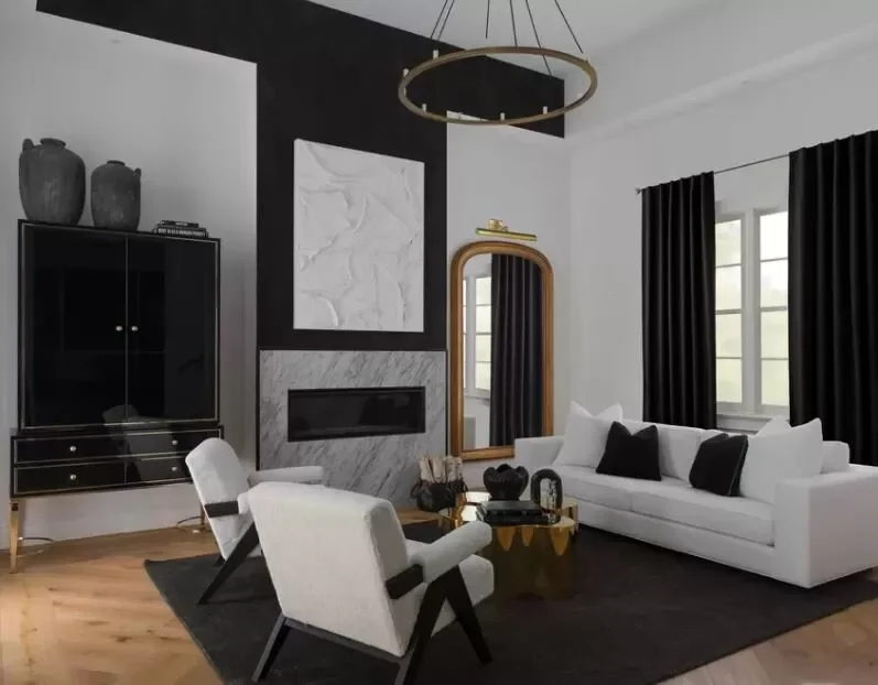 39 Bold Black Living Room Ideas That Will Transform Your Space Into Something Extraordinary 38 Black Living Room Rug
