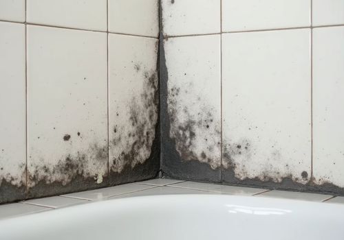 Black Mold Behind Caulking