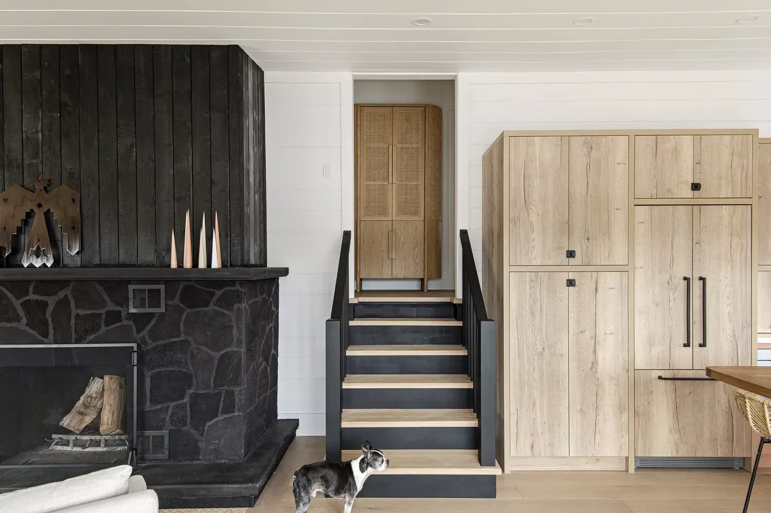 20 Bold Black Staircase Ideas That Will Transform Your Home 4 Black Painted Risers